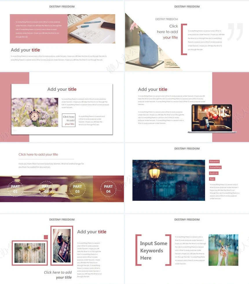 草莓饮食类设计PPT模版