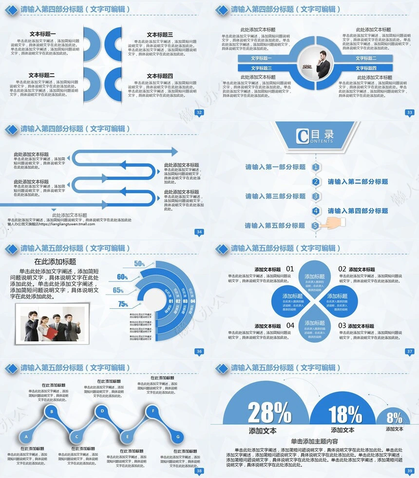 医学医疗工作通用PPT模板适用工作总结项目报告等幻灯片演示