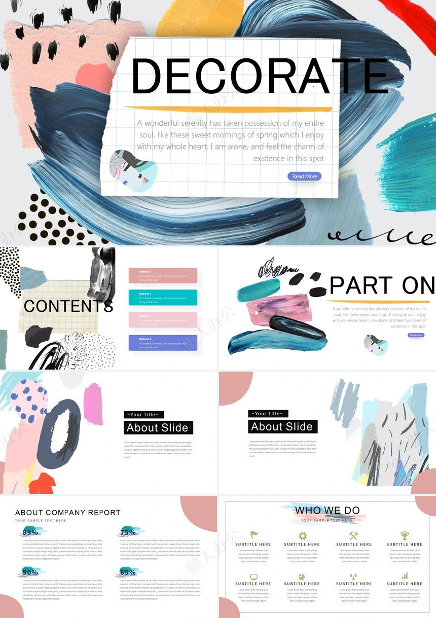 时尚欧美风产品介绍书商业计划书通用PPT模板