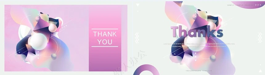 绚烂时尚风通用PPT模板