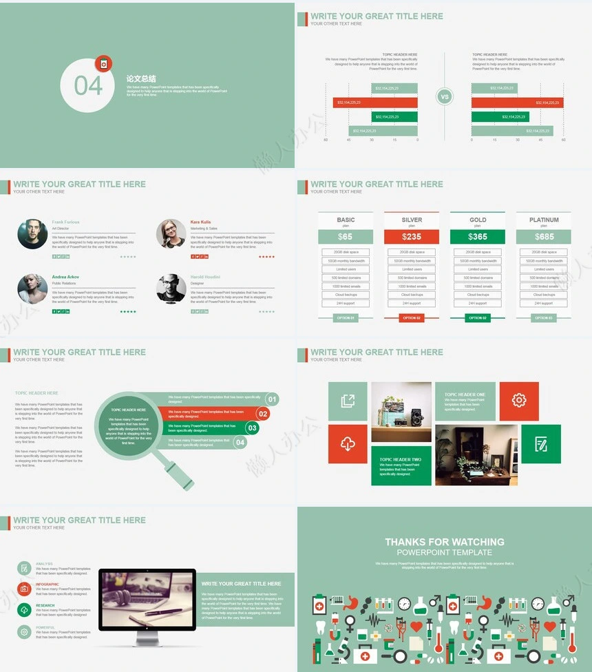 医学相关毕业论文答辩模板PPT模板