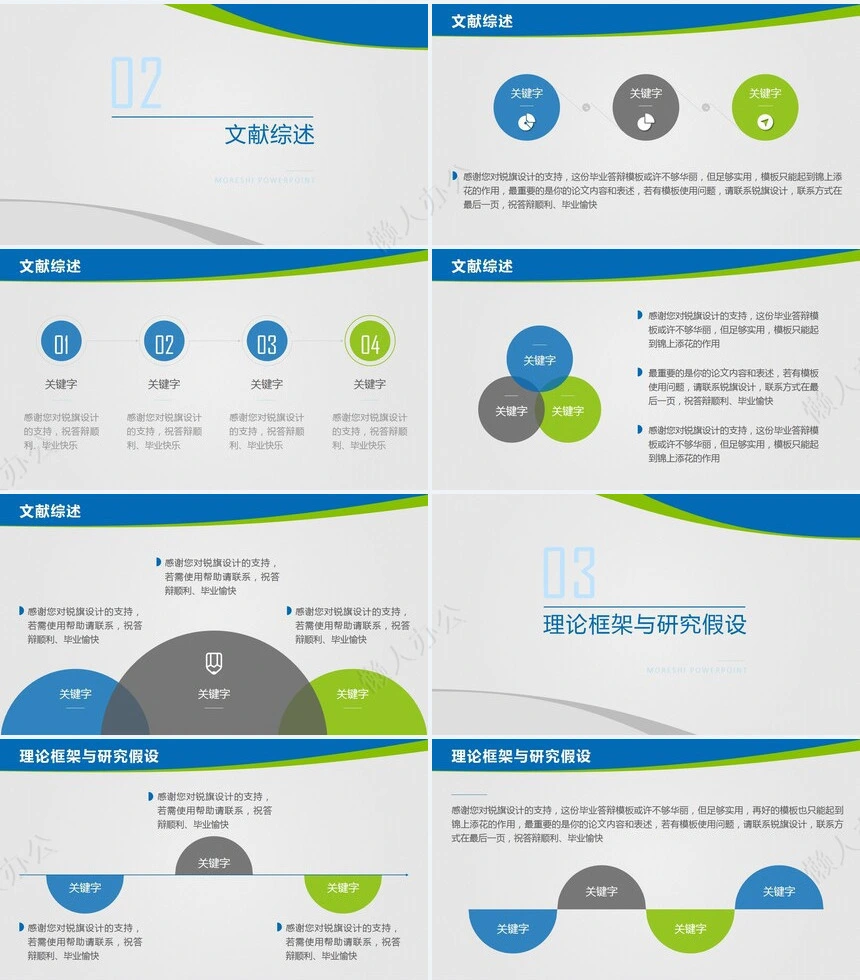 毕业论文答辩演示PPT模板
