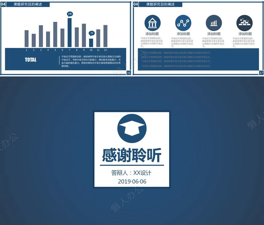 论文答辩PPT指导模版