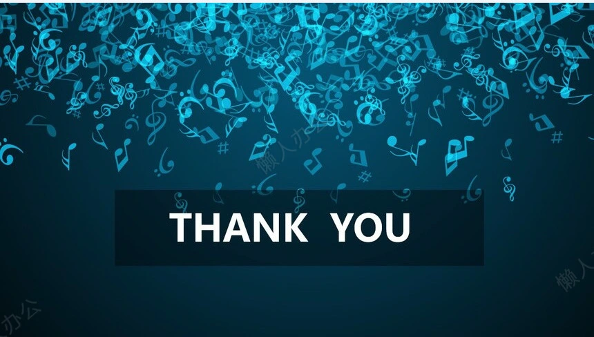 音乐符号主题背景PPT模板