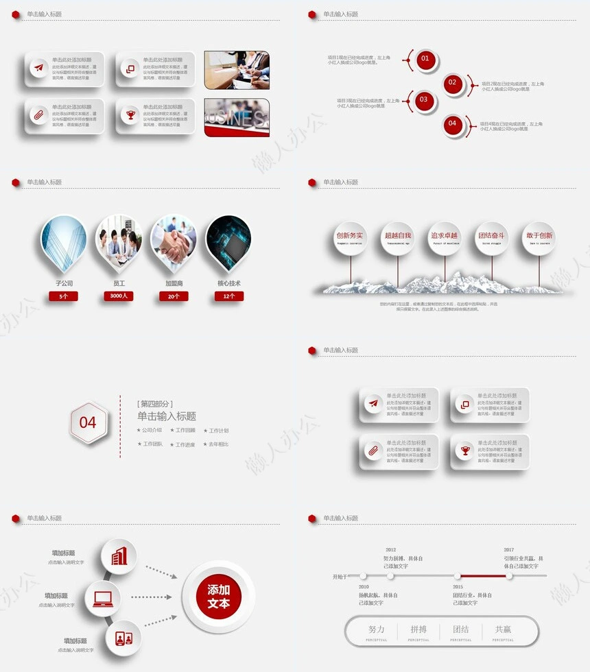 2023商务招商项目展示工作汇报计划总结通用PPT模板