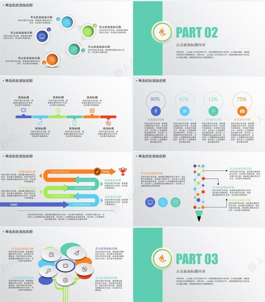 商务通用工作汇报通用PPT模板