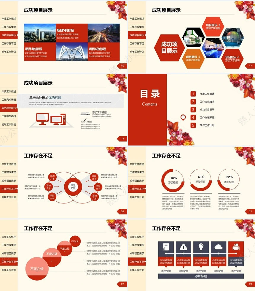 年度工作总结汇报PPT模板