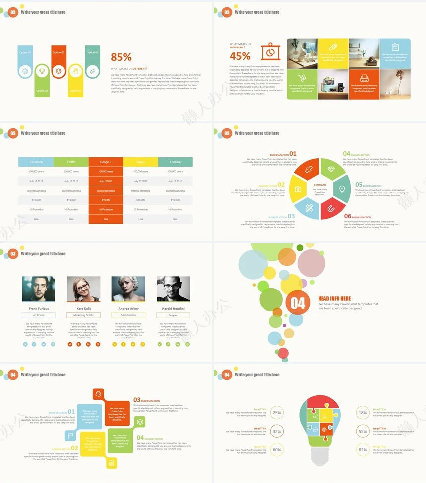 年度工作总结汇报通用PPT模板