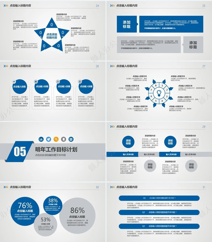 述职报告工作总结PPT模板