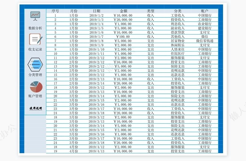 个人记账管理系统
