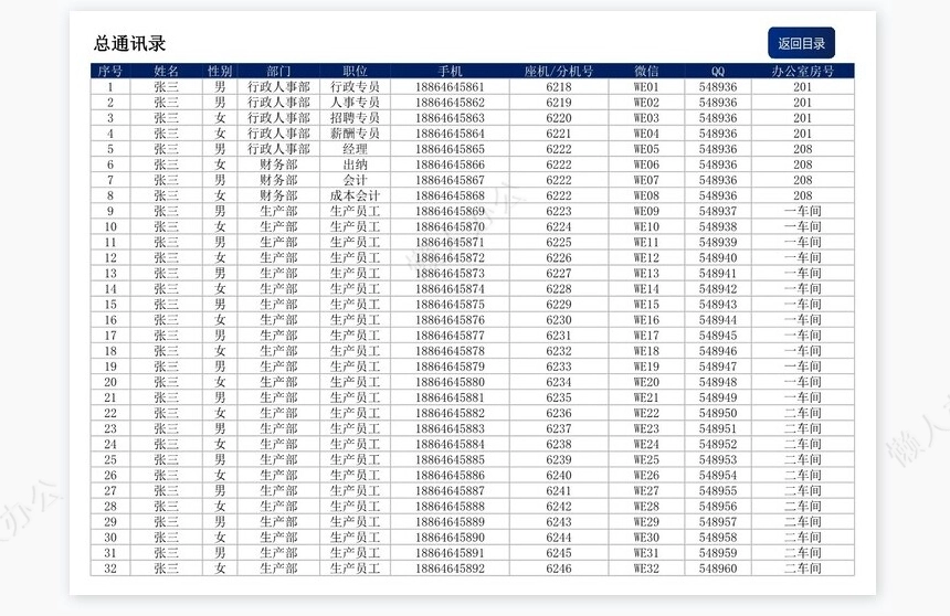 通讯录管理系统