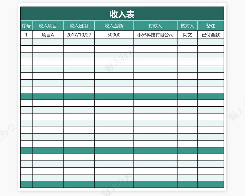 企业财务收入支出记账管理