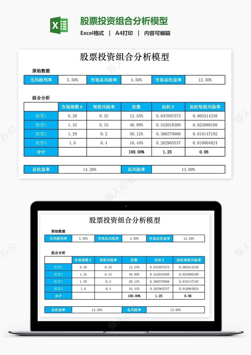 股票投资组合分析模型