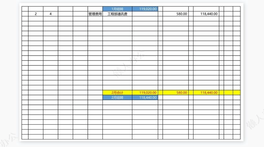 现金进出账管理表