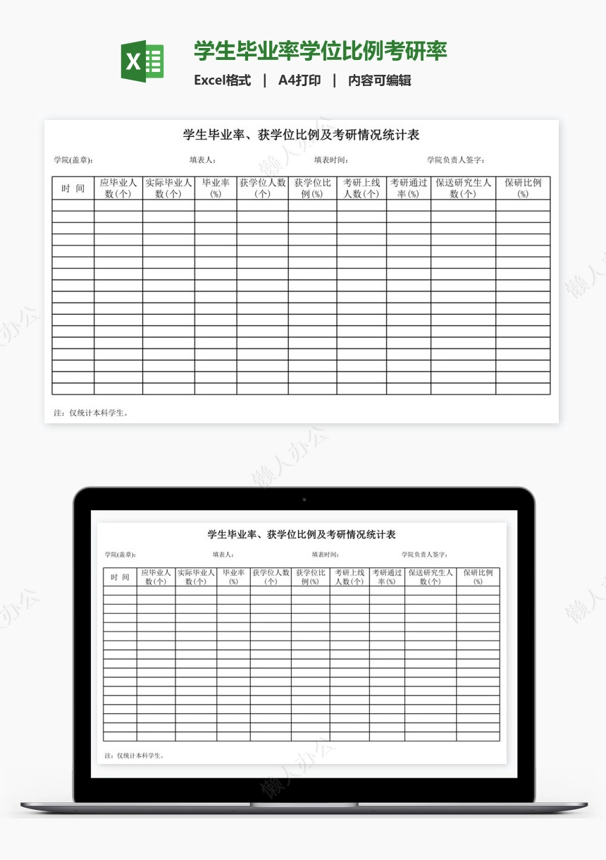 学生毕业率学位比例考研率