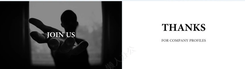 时尚黑白留白风格通用PPT模板