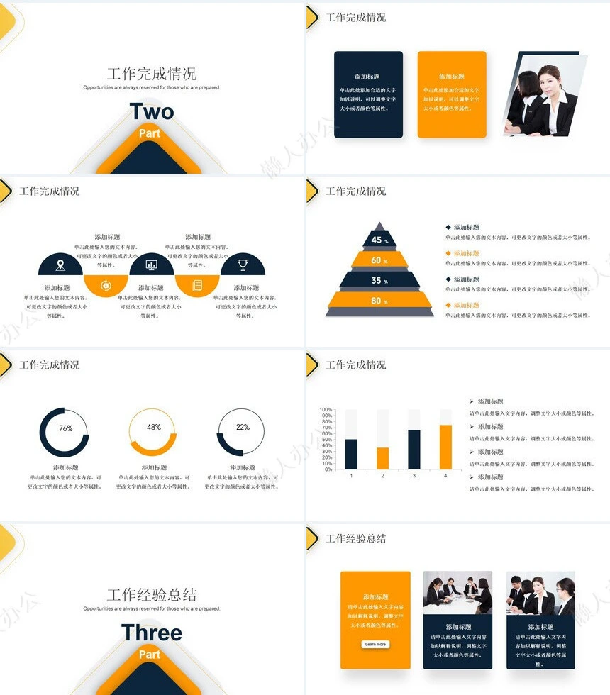 金融销售经理年终述职报告PPT模板