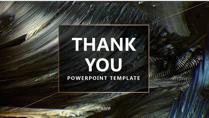 时尚水彩风格通用PPT模板(73)