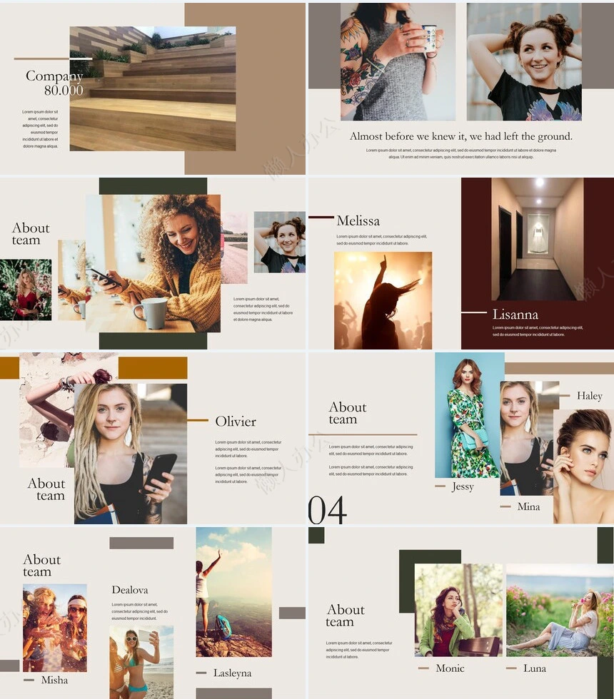 低调沉稳莫兰迪风格通用PPT模板