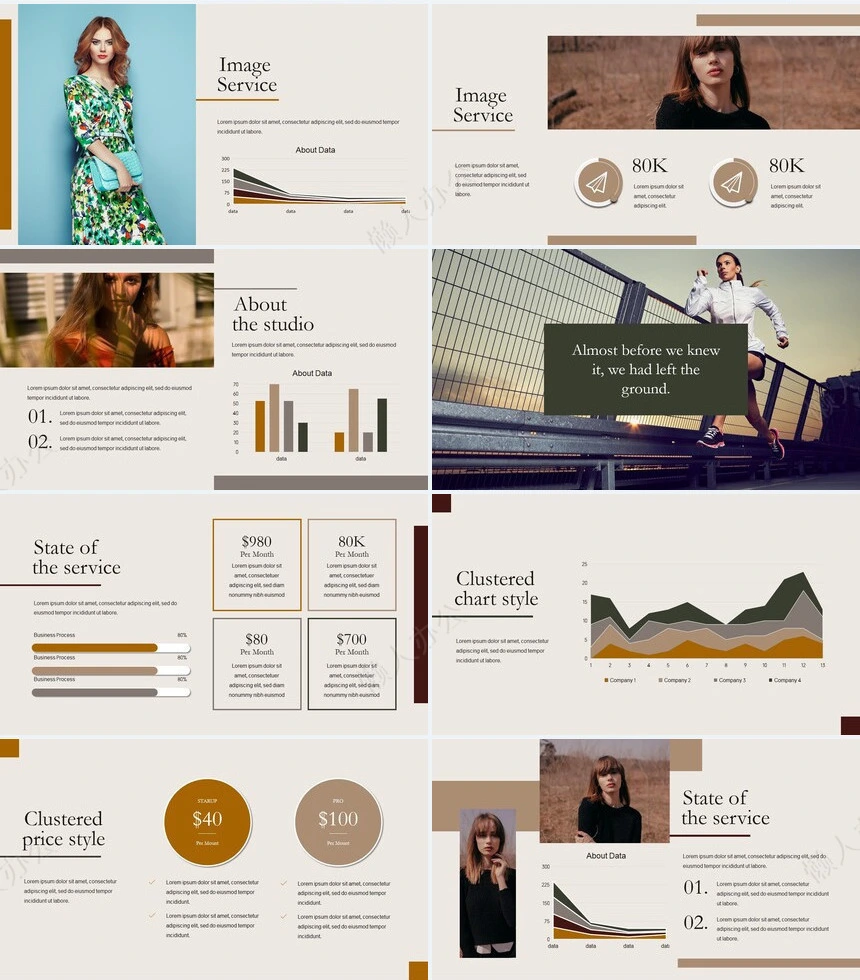 低调沉稳莫兰迪风格通用PPT模板