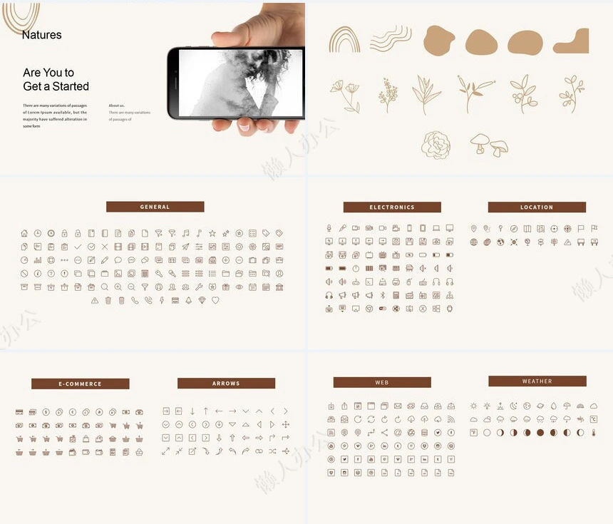 莫兰迪风格通用PPT模板(39)