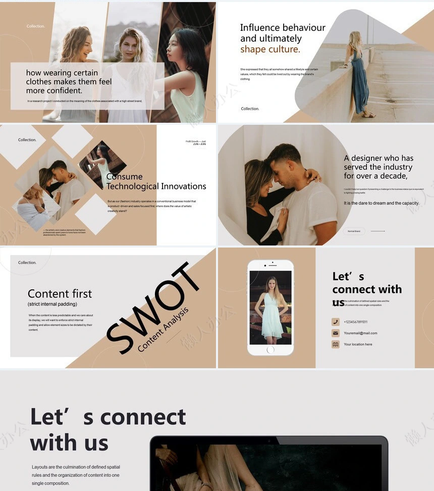 莫兰迪风格通用PPT模板(62)