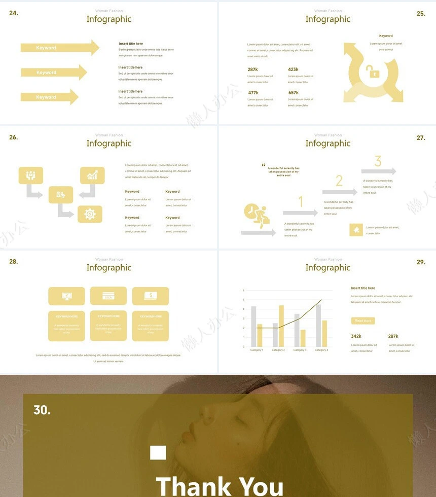 莫兰迪风格通用PPT模板(68)