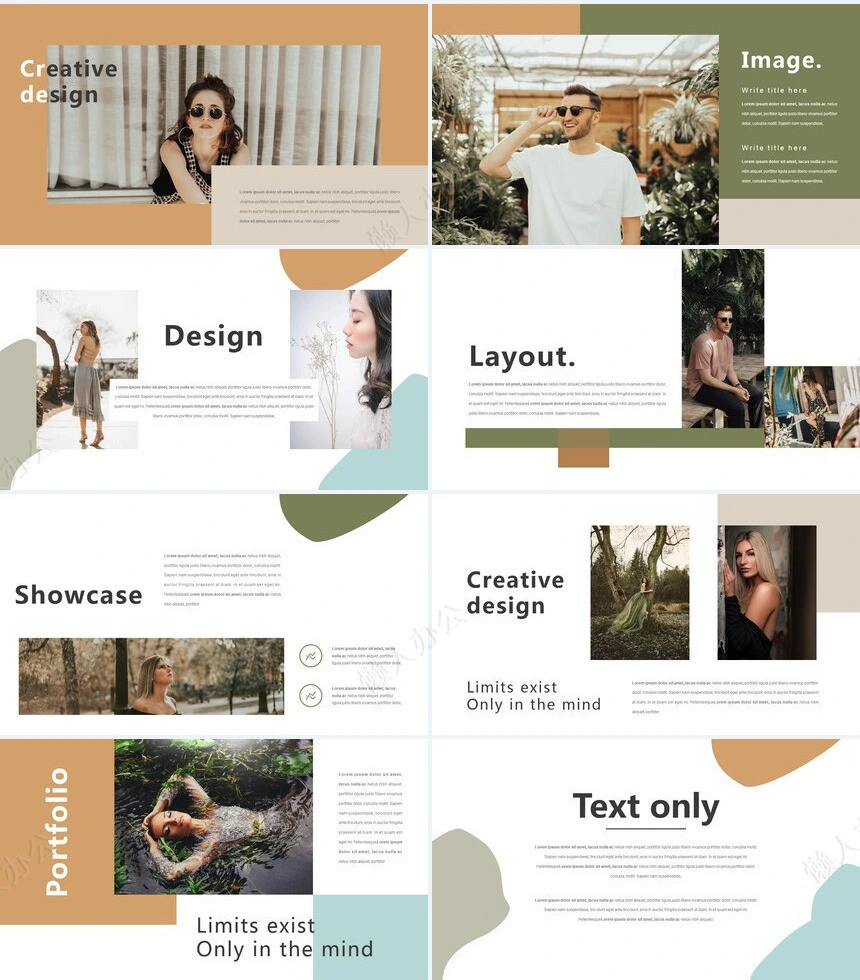 莫兰迪风格通用PPT模板(70)