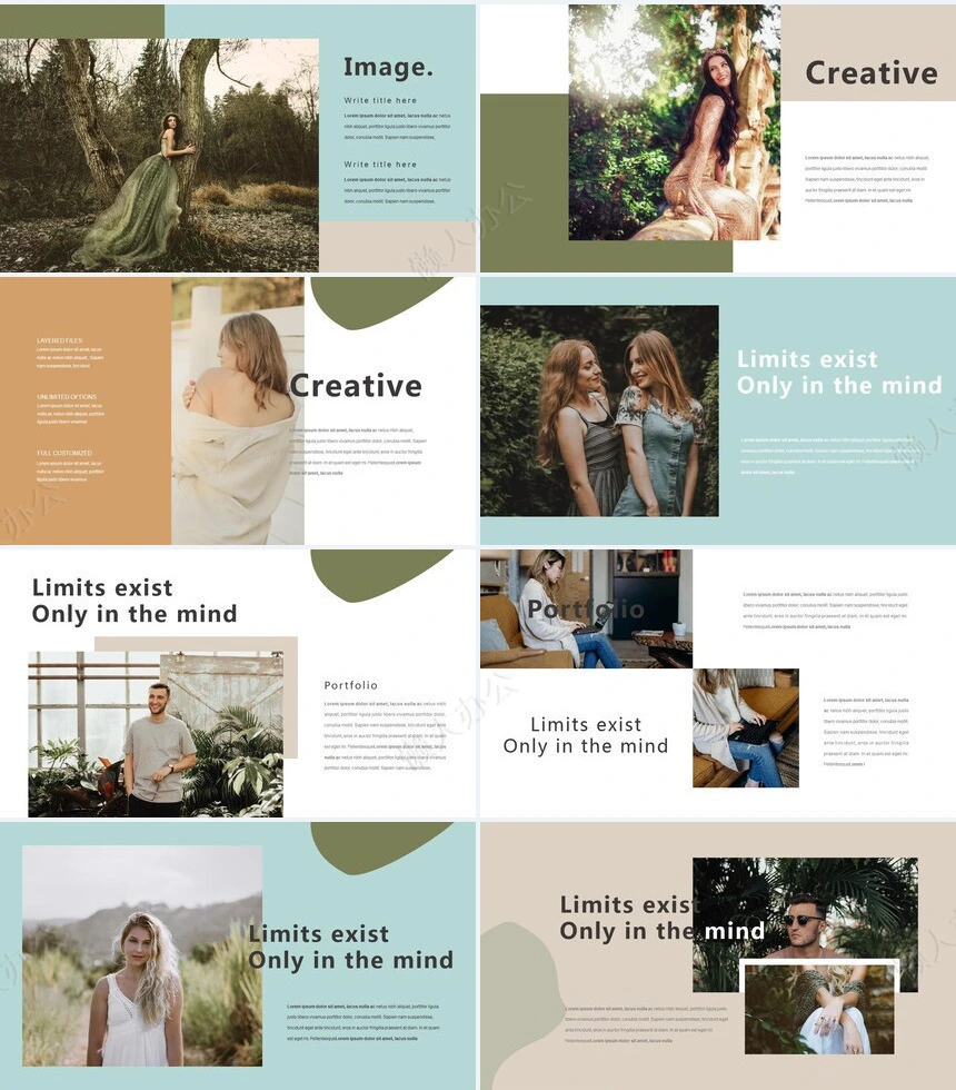 莫兰迪风格通用PPT模板(70)