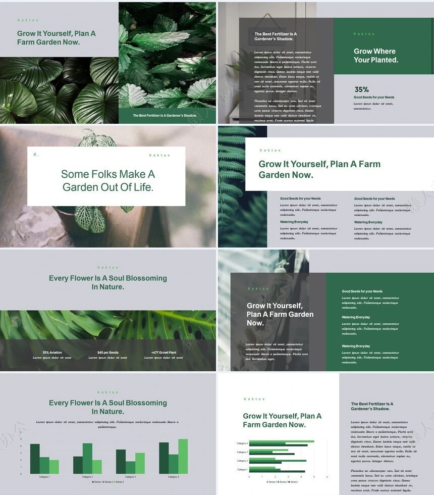 莫兰迪风格通用PPT模板(73)