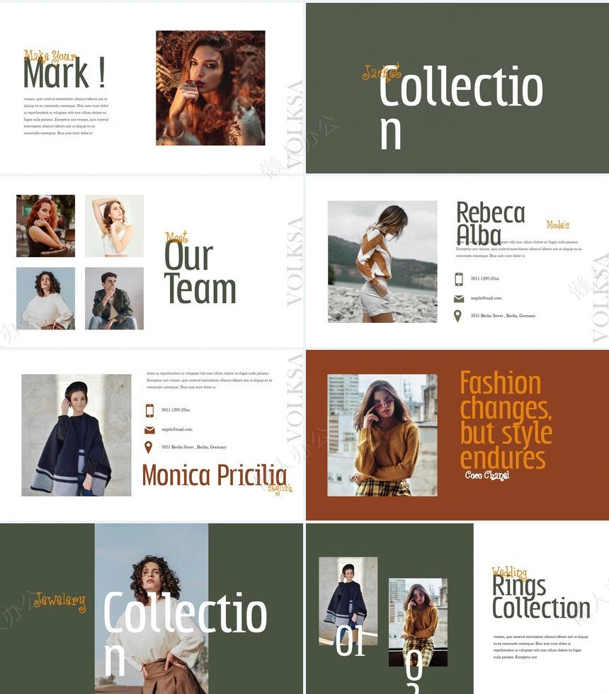 莫兰迪风格通用PPT模板(77)