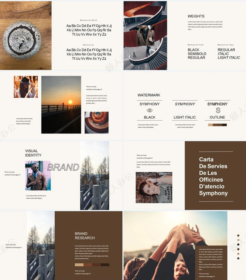 莫兰迪风格通用PPT模板(78)