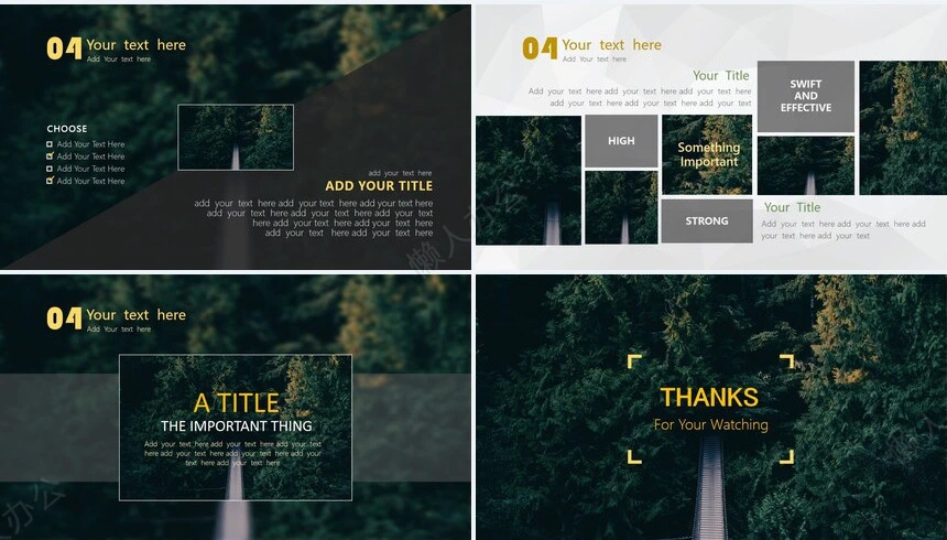 文艺小清新通用PPT模板