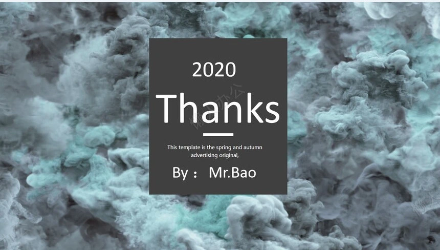 森系小清新通用PPT模板(3)