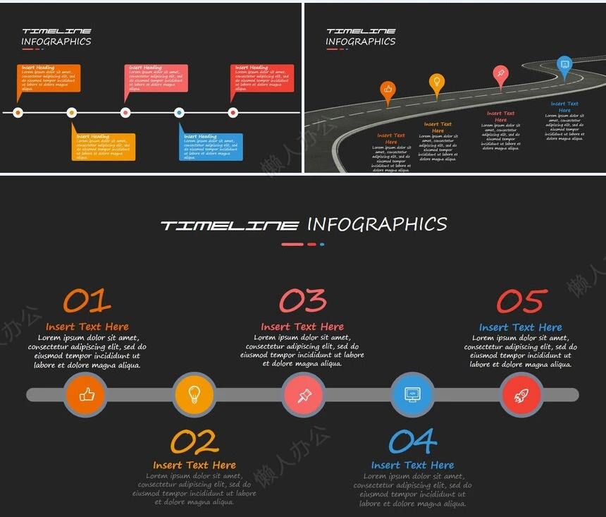 10款思维导图可视化图表PPT模板(4)