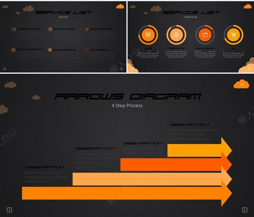 10款欧美思维导可视化图表数据PPT图表(5)