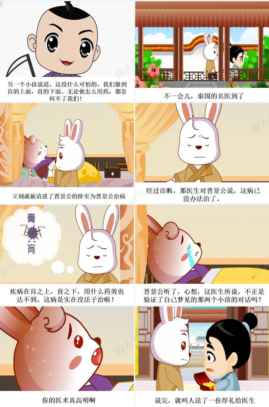 病入膏肓成语故事PPT模板