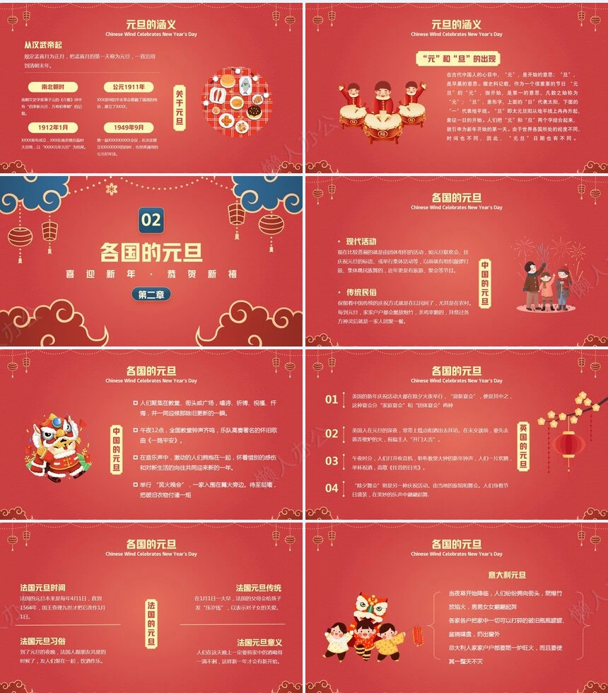 年终总结新年计划述职报告通用PPT模板(30)