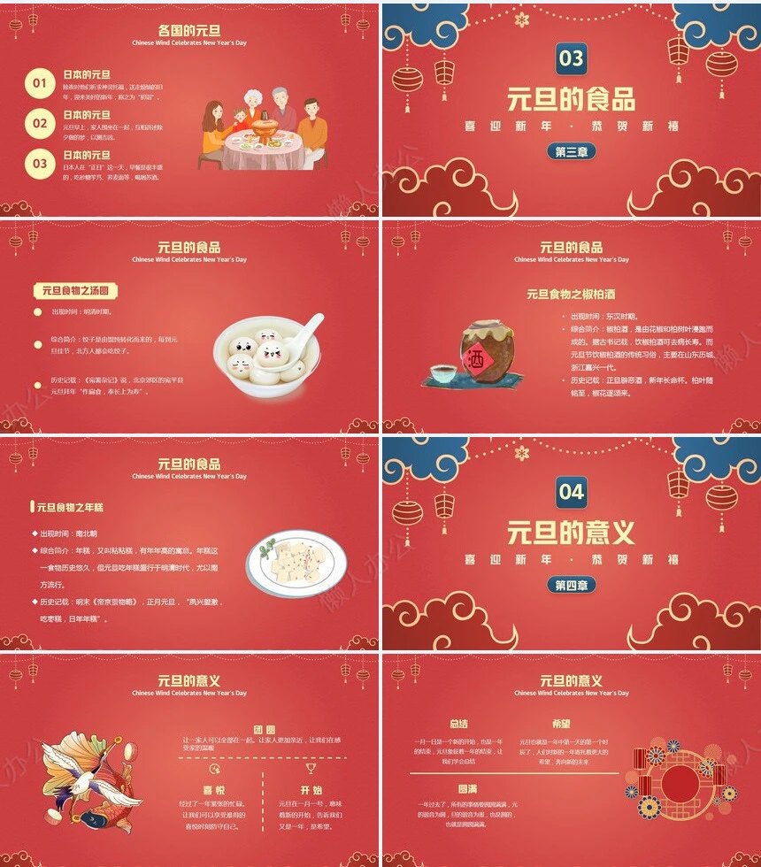 年终总结新年计划述职报告通用PPT模板(30)