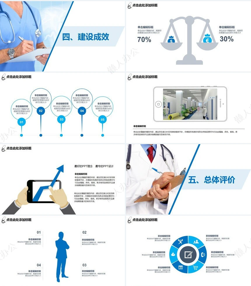 医生工作汇报PPT模板