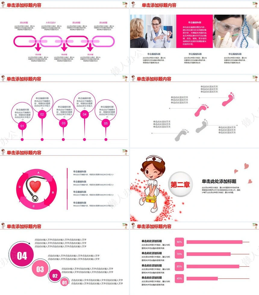 医疗卫生护理PPT模板