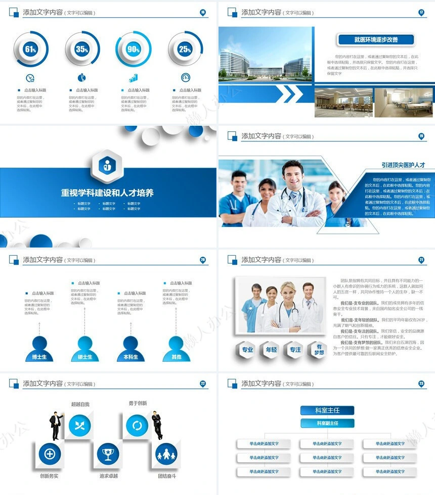 医疗机构工作汇报模板