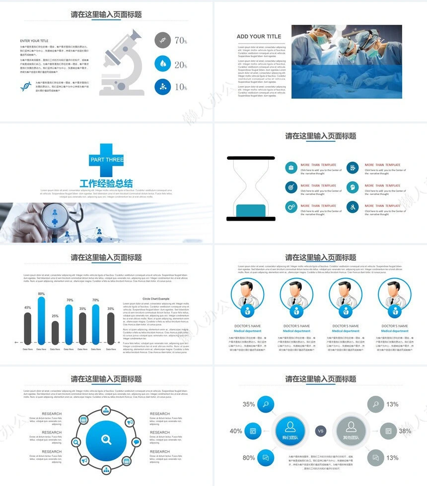 医疗系统年度季度工作报告计划安排PPT模版