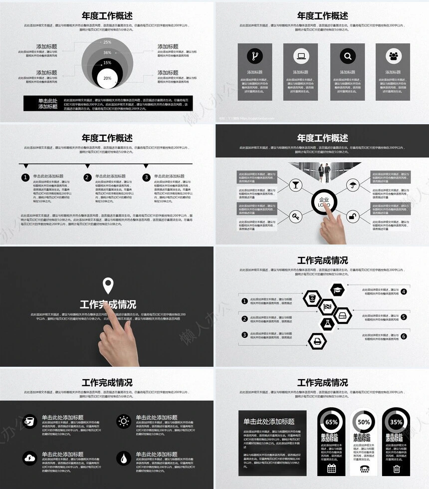 商务工作汇报年终总结PPT