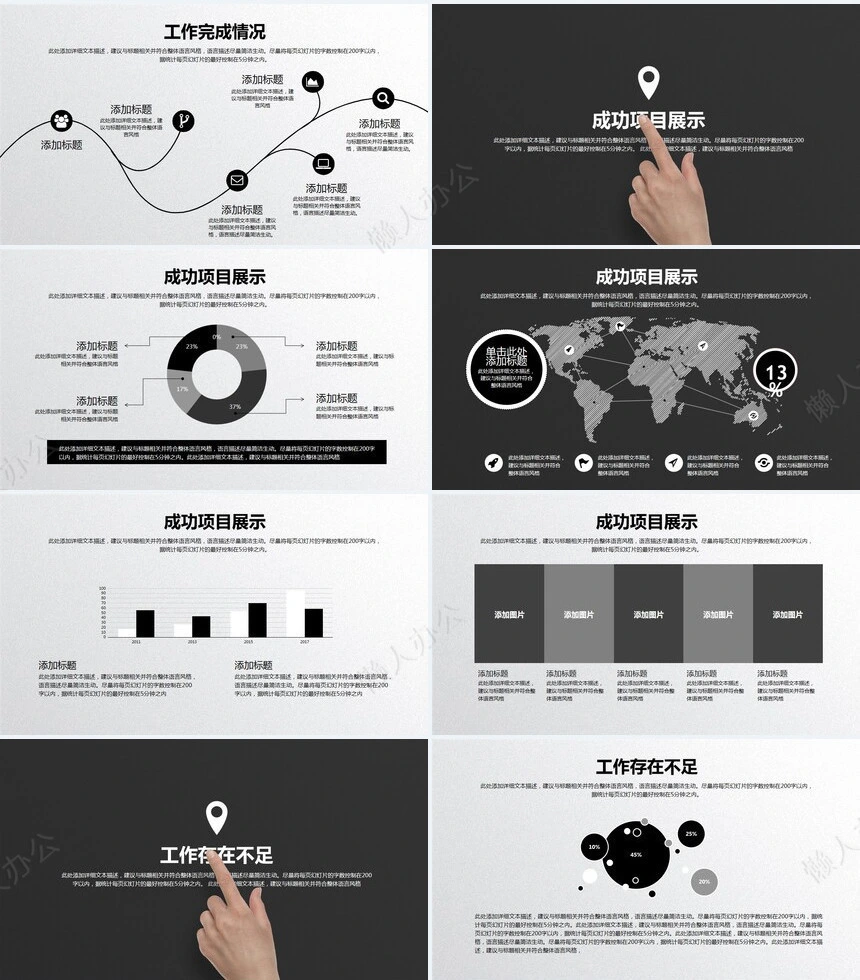 商务工作汇报年终总结PPT