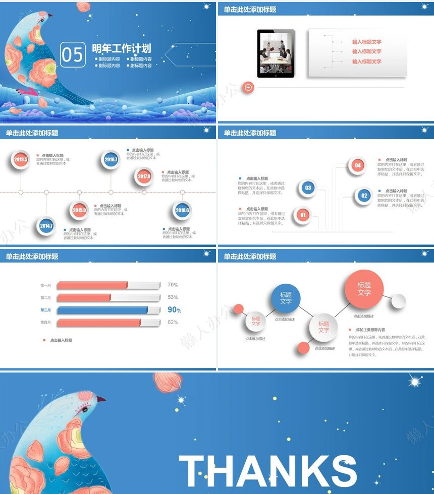 商务年终总结PPT