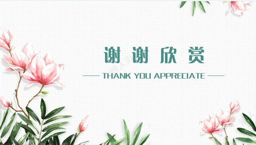 小清新述职报告PPT