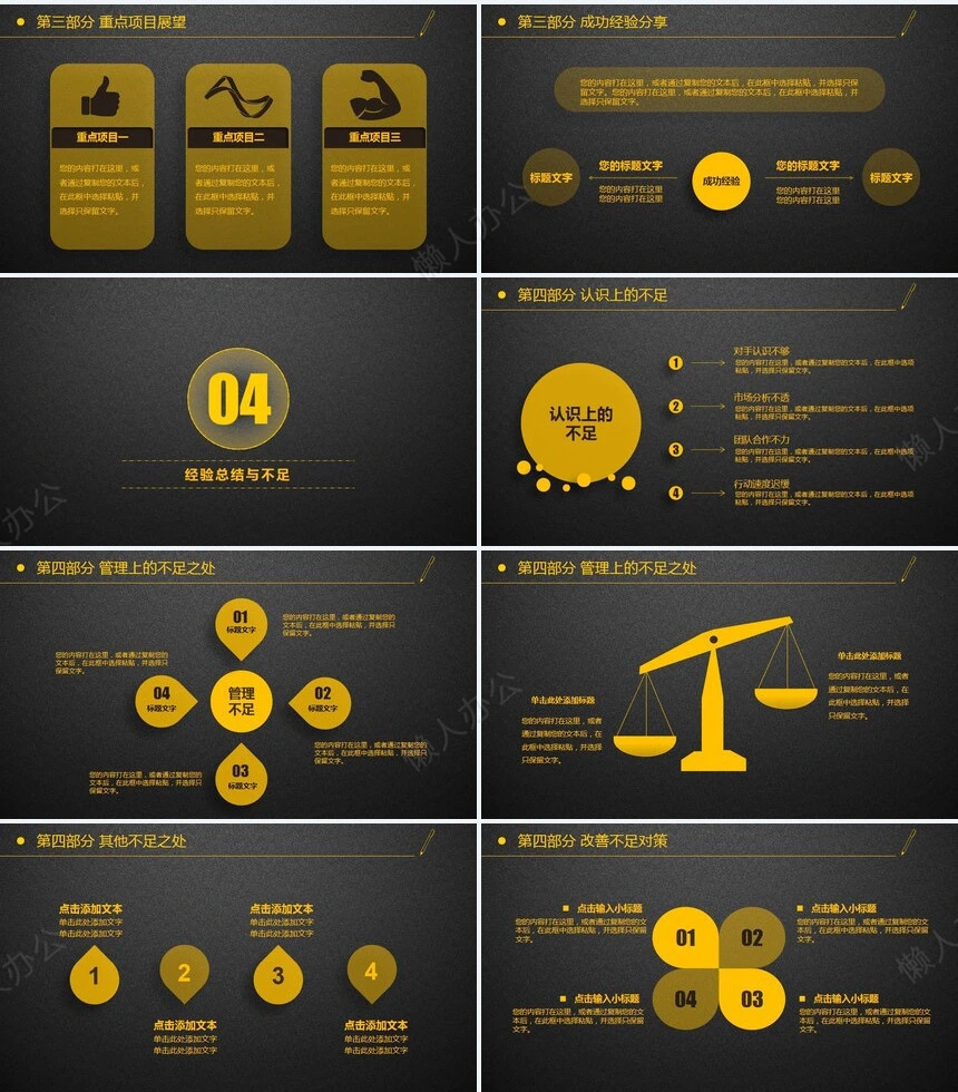 工作汇报年终总结PPT模板