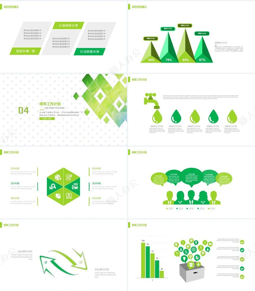 工作述职报告PPT模板