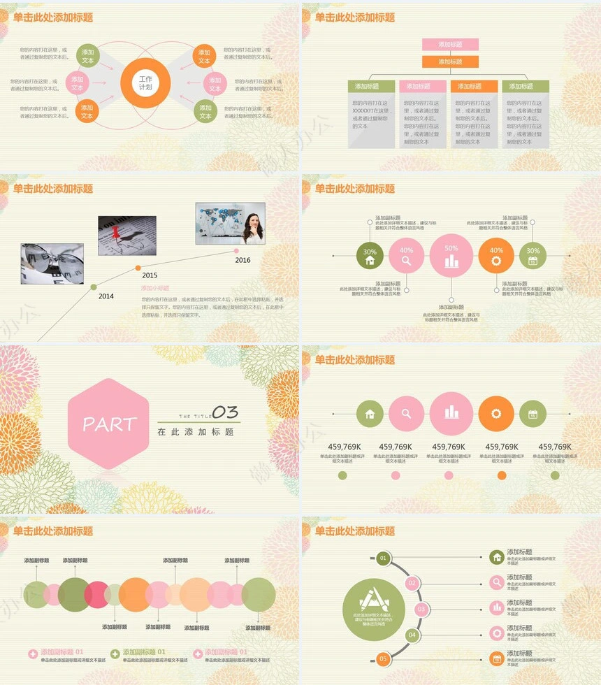 计划总结工作汇报PPT模板